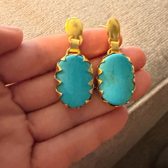 Turquoise earrings - Picture 2 of 5